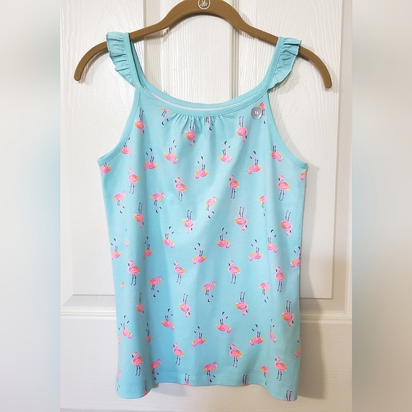 NWT New OshKosh B'gosh (2) Piece Flamingo Tank & Shorts Set Girls Size 14 - Picture 3 of 9
